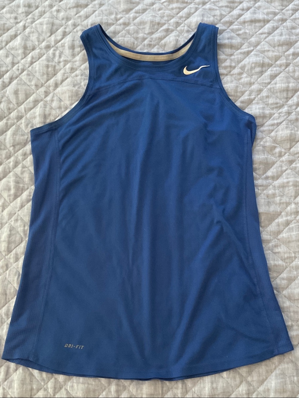 Nike Royal Blue Sleeveless Dri-FIT Tank with White Swoosh